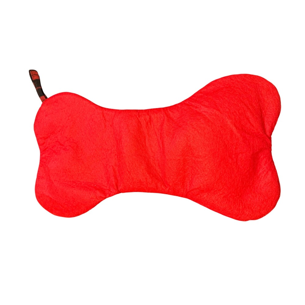 Hobby Lobby Red Bone Shaped Christmas Stocking - Picture 2 of 2